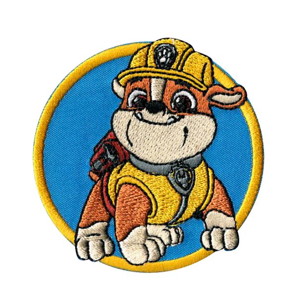 Parche bordado Paw Patrol - La Patrulla Canina - Rubble - (3543_01)