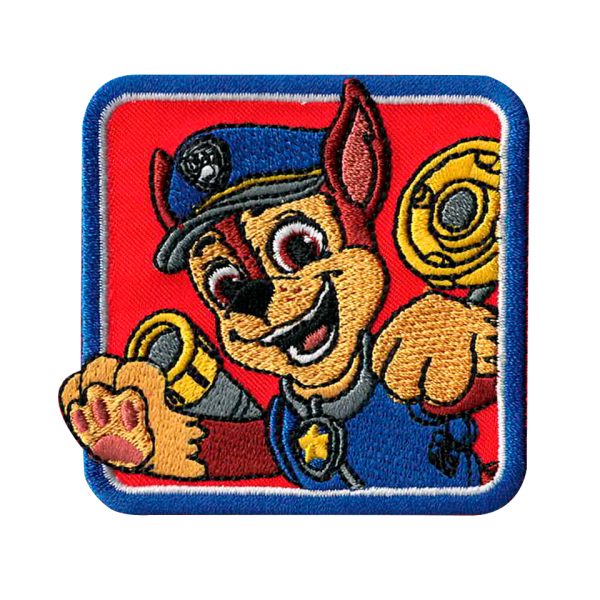 Parche bordado Paw Patrol - La Patrulla Canina - Chase - (3543_05)